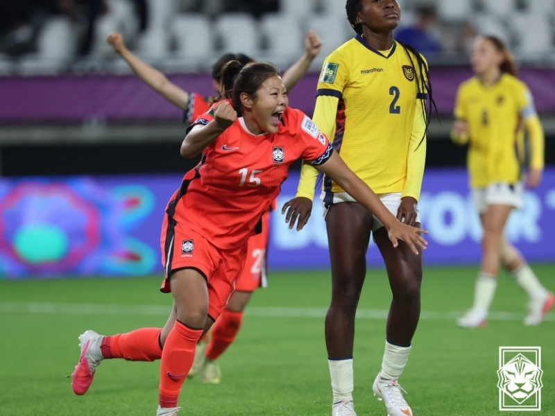 [연합뉴스]  '기사회생' 한국 축구, U-20 여자 월드컵 2회 연속 16강 진출 - 박주하(대경대) 선수…