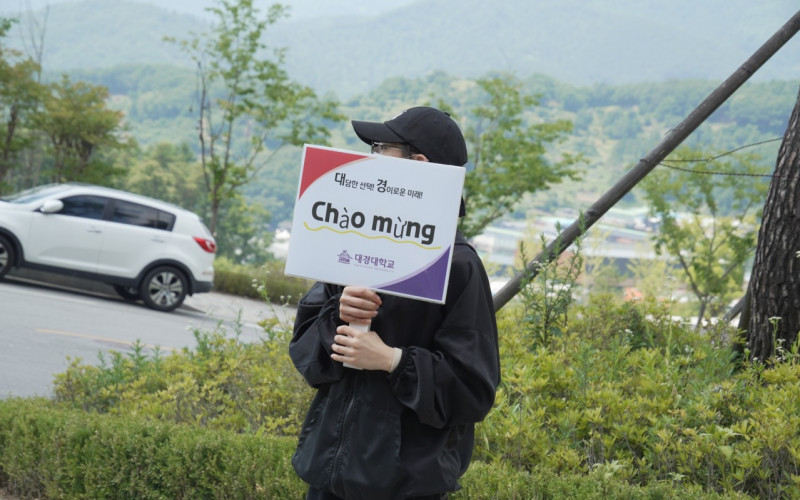 베트남, 우즈백 88명 유학생들 대경대 한류캠퍼스로 왔어요.